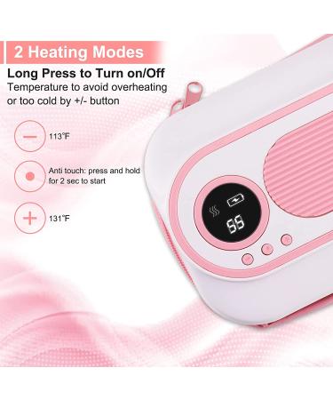 Portable Wipe Warmer with 2 Modes Heating Control, BPA-Free Baby Wipes Dispenser - Smart LED Display, Lasts 4 Hours - Ideal for Indoor & Outdoor - Buy Online on GoSupps.com