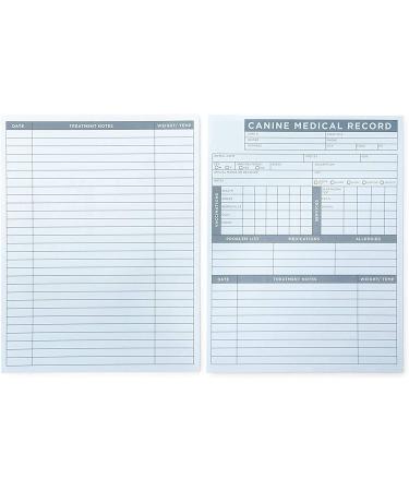 Okuna Outpost Pet Medical Record Sheets for Vets - Puppy Vaccine Cards (250 Pack) - Buy Online on GoSupps.com