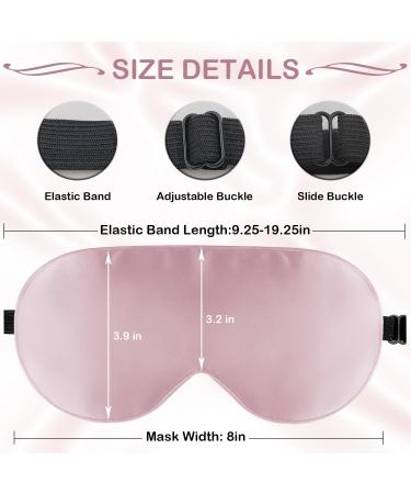 Buy eWish Zero Pressure Silk Sleep Mask - Adjustable Eye Shade for Ultimate Comfort | Blocks Light - Pink - Buy Online on GoSupps.com