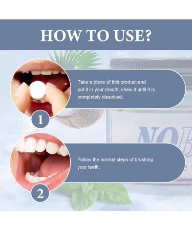Solid Toothpaste Toothpaste Tablets Toothpaste Tablets Chewable Mouthwash Tablets Natural Paste Natural Glass Without Fluoride Environmentally Friendly Travel Friendly (2 Pieces) - Buy Online on GoSupps.com