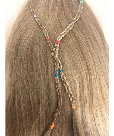 250 Black Hair Bands Elastic Small Braiding Dreads Cornrows Dreadlocks Rubber Rings (Black) - Buy Online on GoSupps.com