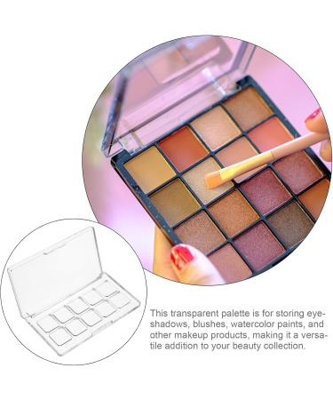  Gogogmee Transparent Makeup Boxes with Lockable Compartments Refillable Lipstick Container Eyeshadow Palette Portable Storage Box for Blush Watercolor Paint for Travel DIY Cosmetic - Buy Online on GoSupps.com
