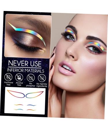 FRCOLOR 12 Sets Waterproof Eyeliner Sticker Paper Eye Makeup Sticker Beauty Eyeliner Makeup Tool 1 count (Pack of 1) Colorfulx3pcs - Buy Online on GoSupps.com