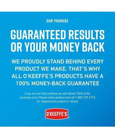 O'Keeffe's Healthy Feet Foot Cream - Guaranteed Relief for Dry Cracked Feet - 3.2 oz Jar (Pack of 3) - Buy Online on GoSupps.com