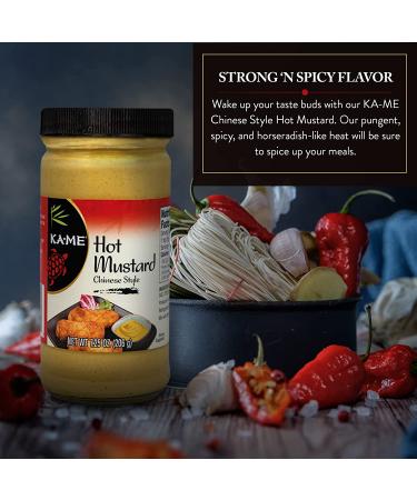 KA-ME Chinese Hot Mustard 7.25 oz (Pack of 2) | Gluten Free, No Preservatives | Authentic Asian Flavor for Egg Rolls, Wonton, Roasted Pork Belly | Shop Now - Buy Online on GoSupps.com