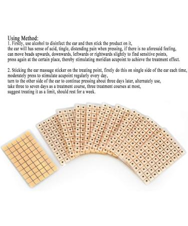 Buy Acupuncture Ear Seeds - 600 Disposable Sterilized Skin Beads for Ear Massage - Ear Press Patches for Effective Pain Relief - Buy Online on GoSupps.com