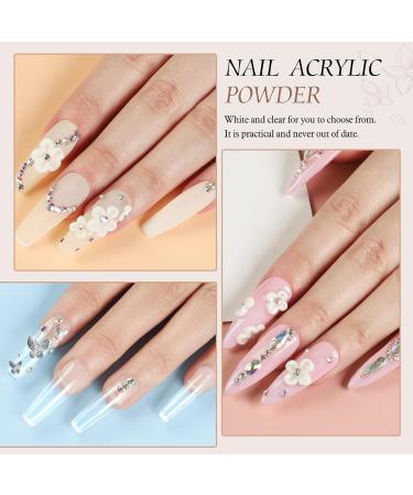 PEACECOLOR Acrylic Nail Kit with Nail Lamp - 3 Colors Powder, 12 Glitter Powders, Acrylic Liquid, Nail Brush, Tips & More - Beginner Kit for Nail Extensions - Buy Online on GoSupps.com