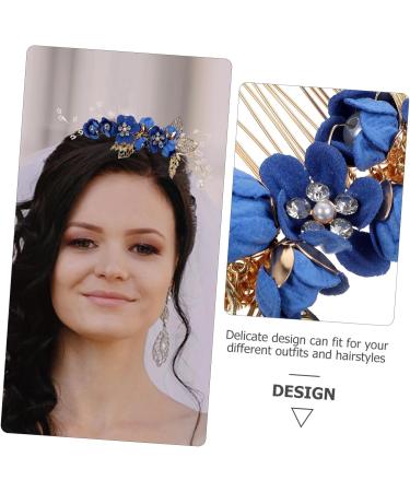 Garneck 1 Set Hair Accessories for Wedding Hair Accessories Bridal Hair Accessories Bridal Pearl Hair Accessories Flower Hair Combs Rhinestone Flower Hair Comb Hair Comb for Women - Buy Online on GoSupps.com