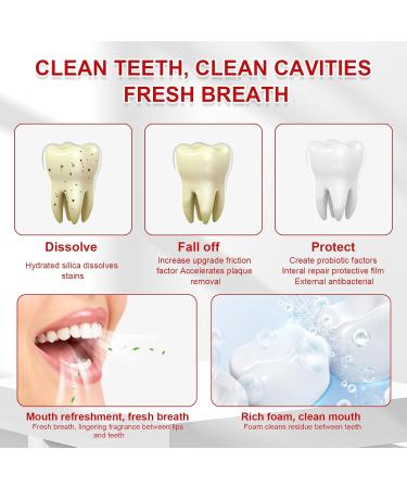 2Pcs Sp-6 Toothpaste Sp-6 Toothpaste Fresh Breath Sp-6 Probiotic Toothpaste Fresh Breath Complete Dental Care to Remove Teeth Whitening Stains(120g) - Buy Online on GoSupps.com