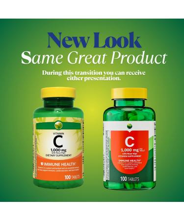 KP+ Vitamin C 1000 mg with Rose Hips | Immune Support Vitamin C Tablets | Antioxidant Support Supplement | 100 Tablets | Pack of 1 - Buy Online on GoSupps.com