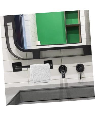 Alipis 2pcs Storage Rack Stainless Steel Wall Shelf Wall Mount Tower Holder Wall-Mounted Towel Bar Rag Rack Blackx2pcs 30.5X7X7CMx2pcs - Buy Online on GoSupps.com