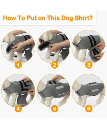 Dog Fear Vest | Anti-Fear Jacket & Stress Relief Shirt for Calm Travel - Perfect for Fireworks Thunder & Separation Anxiety - Buy Online on GoSupps.com