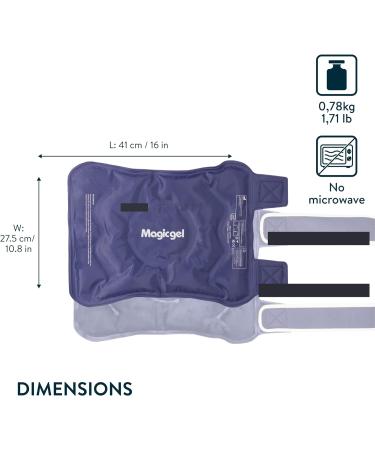 Magic Gel Elbow Ice Pack Wrap | Reusable & Adjustable Arm Sleeve for Cold Compression | Ideal for Pitchers, Tennis & Baseball Players | Men & Women | Easy to Freeze | Blue - Buy Online on GoSupps.com