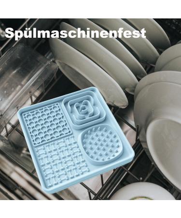 Buy Aodaliy Silicone Slip Mat for Dogs & Cats | BPA-Free Leak-Resistant Pet Mat - Ideal for Grooming & Bathing (Gray & Blue) - Buy Online on GoSupps.com