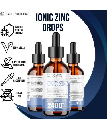 Zinc Drops Concentrate for Family | 240 Day Supply | 2400mg Zinc Sulfate | Immunity & Mood Support | 2 Oz - Buy Online on GoSupps.com