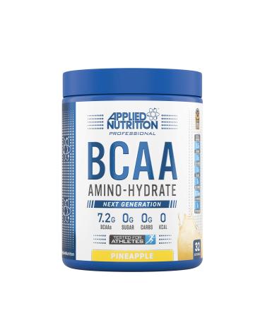 Applied Nutrition BCAA Powder - Branched Chain Amino Acids BCAAs Supplement Amino Hydrate Intra Workout & Recovery Energy Drink (450g - 32 Servings) (Pineapple) Pineapple 450 g (Pack of 1)