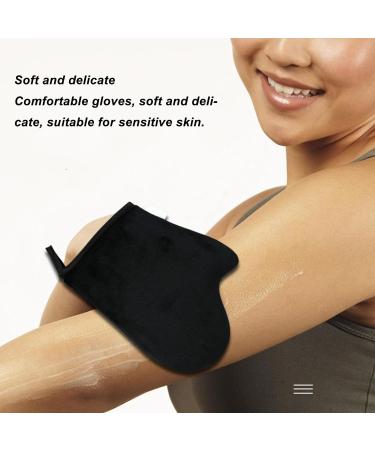 Self Tanning Mitt Applicator Set - Whole Body with Back Strap Super Soft Cloth & Waterproof Film for Perfect Tan - Buy Online on GoSupps.com