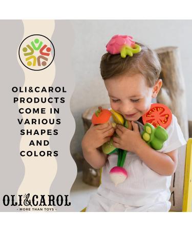 Oli & Carol Pepa the Apple Baby Teething Ring - Natural Rubber Red Teether for Infants | Shop Internationally - Buy Online on GoSupps.com
