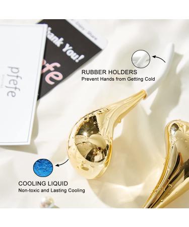 Pfefe Cryo Sticks - Stainless Steel Face Cooling Ice Balls for Women | Aesthetic Spa Globes with Storage Box - Buy Online on GoSupps.com