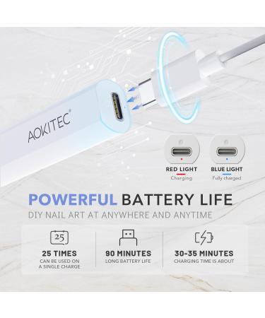 Aokitec Handheld UV Lamps for Gel Nails - LED Nail Lamp for Gel Nail Stickers Portable Nail Dryer for Curing Gel Polish Nail Glue Semi-Cured Gel Nail Strips Quick Dry for Home Salon Travel Mani Use 01-handheld Nail Lamp - Buy Online on GoSupps.com