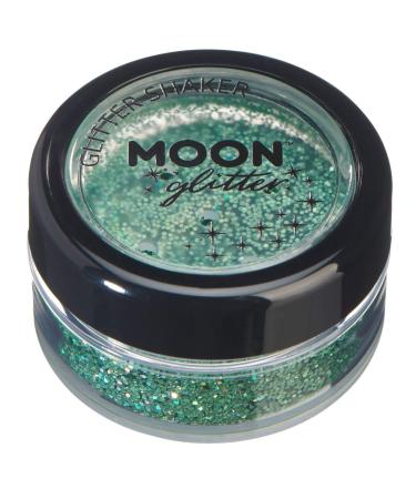 Holographic Glitter Shakers by Moon Glitter - Green - Cosmetic Festival Makeup Glitter for Face Body Nails Hair Lips - 5g