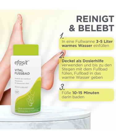  Efasit efasit Vital Foot Bath 400g Basic bath additive for calluses for fragrant cared-for and reld feet. - Buy Online on GoSupps.com