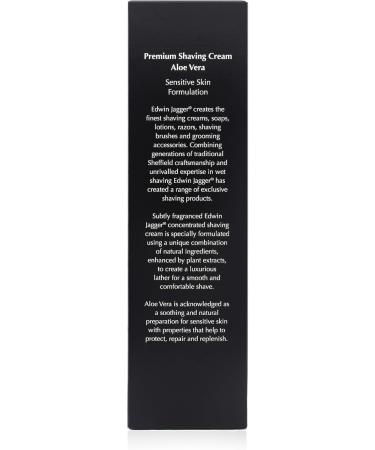 Edwin Jagger SCAVT Aloe Vera Shaving Cream 75ml Tube - Natural Premium Formula - Buy Online on GoSupps.com