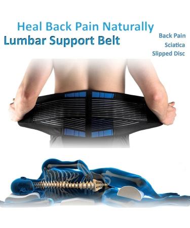 Kingcoo Adjustable Belly Belt & Back Strap for Lumbar Support - Sciatica Relief for Men & Women (XXXL) - Buy Online on GoSupps.com