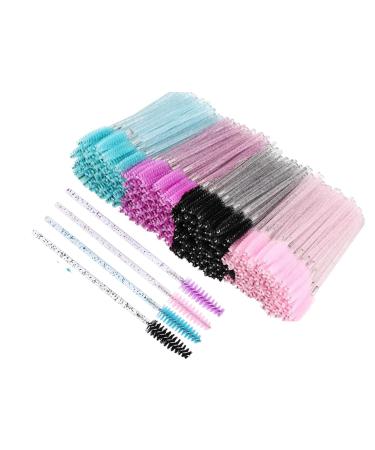 Disposable Eyelash Brushes Mascara Wands Eye Lash Eyebrow Applicator Cosmetic Makeup Brush Tool Kits (200pc Multi-colored-02) 200pc Multi-colored-02