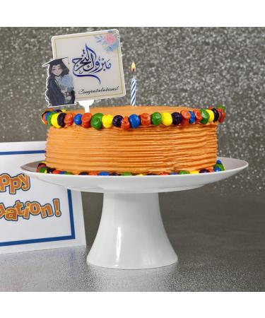 Theaque 2pcs Graduation Cupcake Toppers Cake Topper Decors Graduation Party Decorations - Buy Online on GoSupps.com