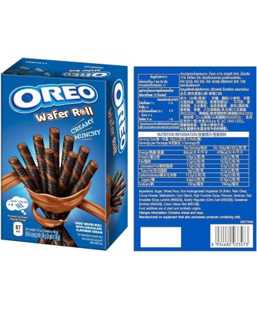 Oreo Cream Filled Wafer Roll Variety Pack | Chocolate (1 x 54g) and Vanilla (1 x 54g) | (Pack of 2) - Buy Online on GoSupps.com
