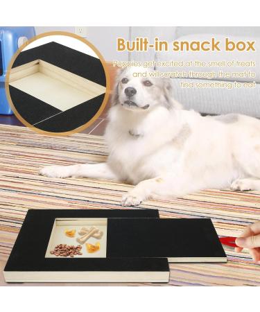 Wooden Dog Nail File Board with Snack Box - Puppy Nail Grinding Pad Alternative to Clippers & Grinders - Buy Online on GoSupps.com