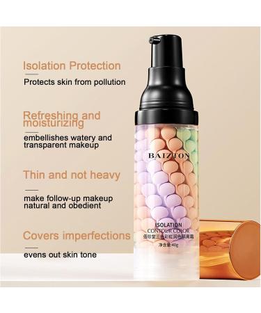  Lambo Tricolor Face Insulation Cream - 40g - Waterproof Color Correction Mask Blemishes and Corrects and Brightens Skin Tone Lambo - Buy Online on GoSupps.com