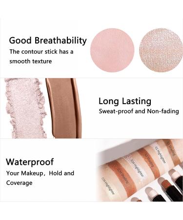 SOYUB Contour Beauty Stick Set - Highlighter & Bronzer Wand for Natural Matte Makeup | Cruelty Free Formula | Peachy & Hazelnut Shades - Buy Online on GoSupps.com