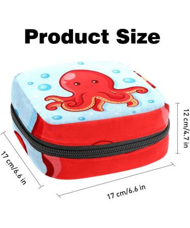 Sweet Octopus Women's Binding Pocket & Large Menstrual Cup Cylinder - Multi-Colored Bags Panty Lores & Tampons for Girls & Women - Buy Online on GoSupps.com