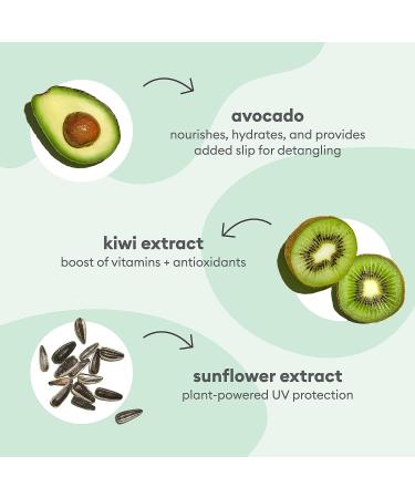 Briogeo Superfoods Avocado & Kiwi 3-in-1 Leave In Conditioner - Hydrate, Detangle, UV Protection | Vegan, Phthalate & Paraben-Free | 5.75 oz - Buy Online on GoSupps.com