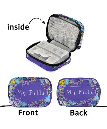 Shop Naanle Halloween My Pill Box | 7 Day Travel Organizer & Compact Vitamin Holder - Buy Online on GoSupps.com