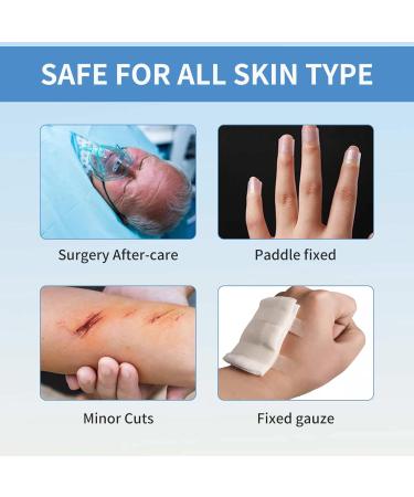 Transparent Medical Tape - 6 Roll Pack | Gentle Adhesion Surgical Tape for Sensitive Skin | Ideal for Wound Care & First Aid Supplies - Buy Online on GoSupps.com