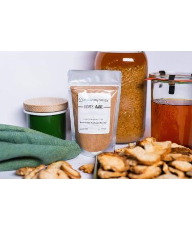 Myriad Mycology Lion's Mane Mushroom Powder 5.2oz - USA Made Hou Tou Gu 150g - Buy Online on GoSupps.com