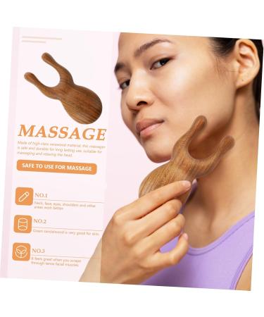 Frcolor Green Sandalwood Meridian Tool Head Brush - Scalp & Face Massager - Jade Boutique Hair Accessories - Buy Online on GoSupps.com