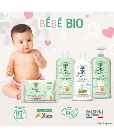 Le Petit Olivier Bio Baby Oil - Gentle Natural Liniment for Newborns - 100% Organic Pediatric Tested - Buy Online on GoSupps.com