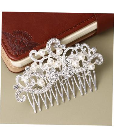 Didiseaon Hair Pearls Hair Claw Clips for Women Pearl Bridal Side Combs Pearl Bridal Comb Womens Hair Clips Wedding Veils Bride Veil Rhinestone Headpiece Hair Ornament Rose Women's Metal Pin - Buy Online on GoSupps.com