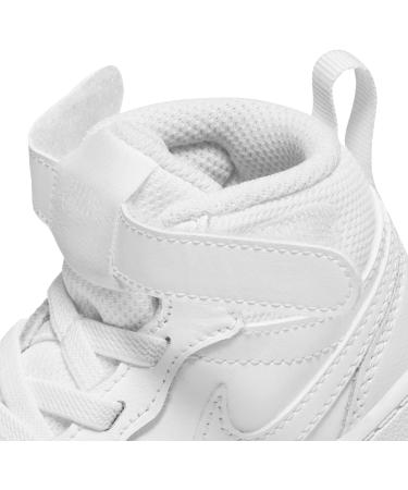 NIKE Court Borough Mid (TDV) Gymnastics Shoes - Boy's Unisex Kids, Size 6.5 UK Child - Blanco - Buy Online on GoSupps.com