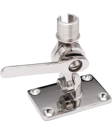Calissa Offshore Tackle Marine VHF Antenna Mount - Adjustable Ratchet Boat Base - 316 Stainless Steel - Buy Online on GoSupps.com