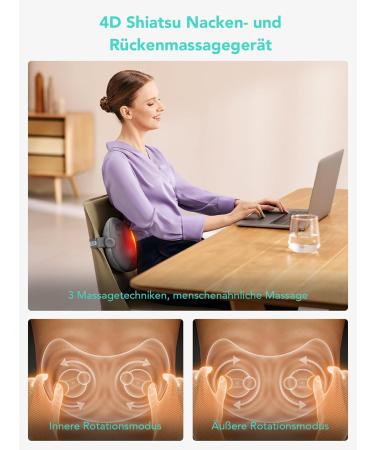 SKG Shiatsu Massage Pillow for Neck & Back Wireless Deep Tissue Massager for Pain Relief | Perfect Mother's Day Gift - T1-2 Pro - Buy Online on GoSupps.com