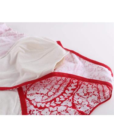 ZUMIY Maternity Nursing Top | Cotton V-Neck Shirt for Breastfeeding | Double Layered Tank | S Black+Red Printing | 2-Pack - Buy Online on GoSupps.com