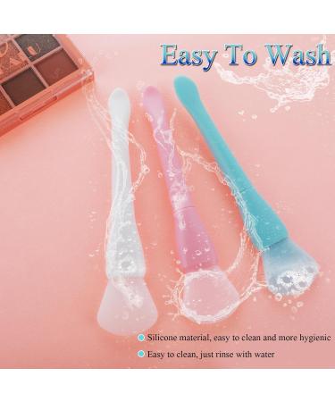 Simarro 3Pcs Double-Ended Silicone Mask Brushes - Perfect Applicator for Serums Night Creams & Eye Masks | Beauty Tools & Cosmetic Spatula - Buy Online on GoSupps.com