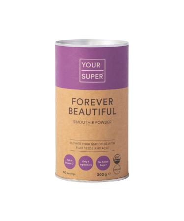 Your Super Forever Beautiful Superfood Powder Glowing Skin Healthy Hair Hormone Balance Antioxidants Adaptogens - Organic Acai Berry Maqui Acerola Cherry Maca Powder (40 Servings) New