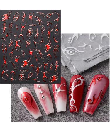 JMEOWIO Self-Adhesive Moon Star Nail Art Stickers - 9 Sheets | Colorful Sun Nail Supplies for Design Decoration - Buy Online on GoSupps.com