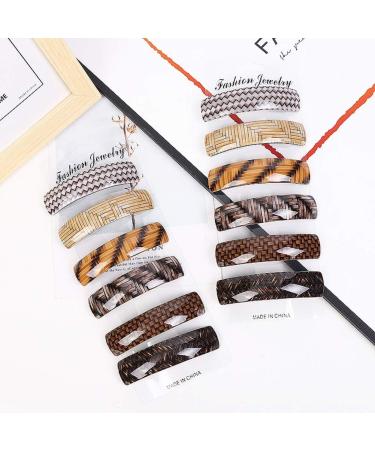 Tiopeia 6 Pcs Women Hair Barrettes - Retro Automatic Hair Clips for Fine and Medium Thick Hair - Buy Online on GoSupps.com